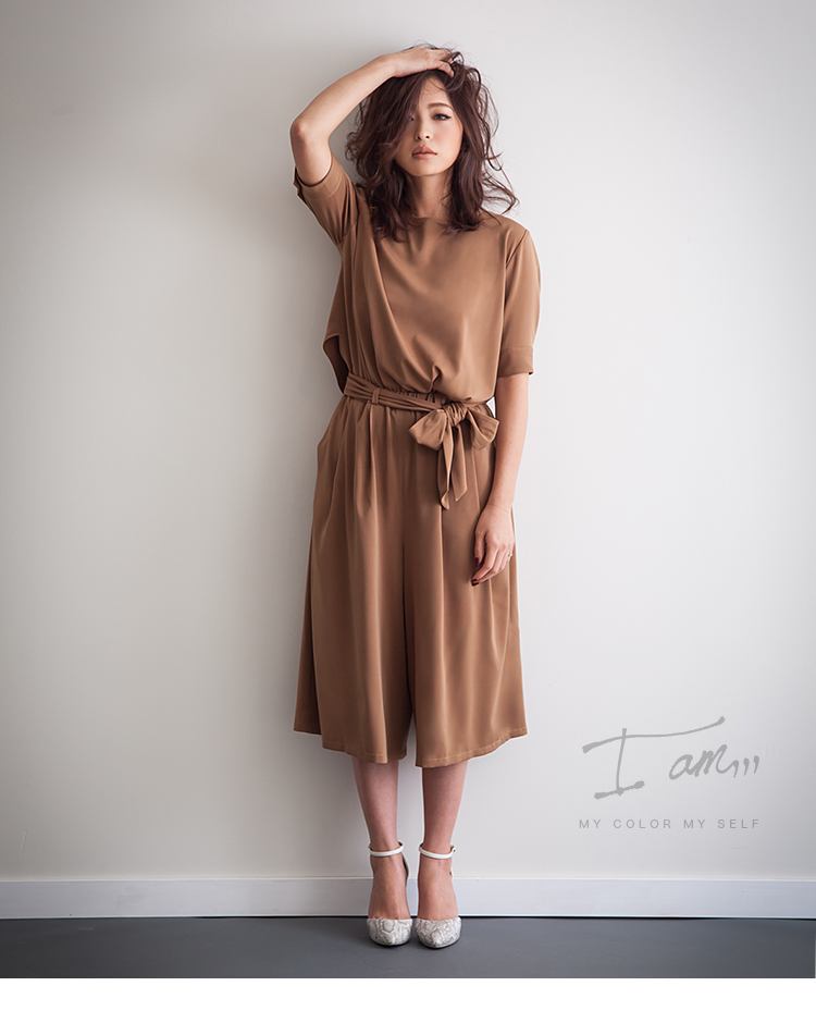 パーティードレス ガウチョ オールインワン