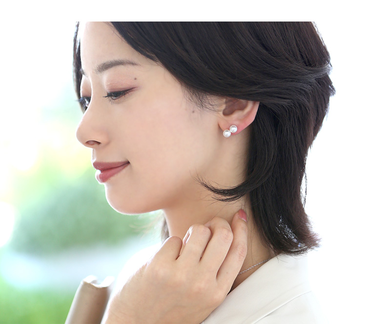 あこや真珠 ピアス 6.0-6.5mm K18 日本製 保証書付 パール