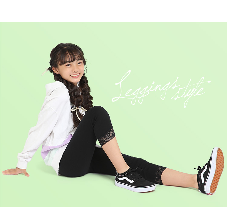 レギンス スパッツ キッズ 女の子 7分丈 スポーツ 子供 無地 綿100% コットン ストレッチ レース 子ども 子供服 子供用 ジュニア 女子  女児 かわいい 幼稚園 小学校 小学生 通園 通学 ダンス 100 110 120 130 140 150 160 cm ブラック 黒 SCH-LEG640304  ゆう ...